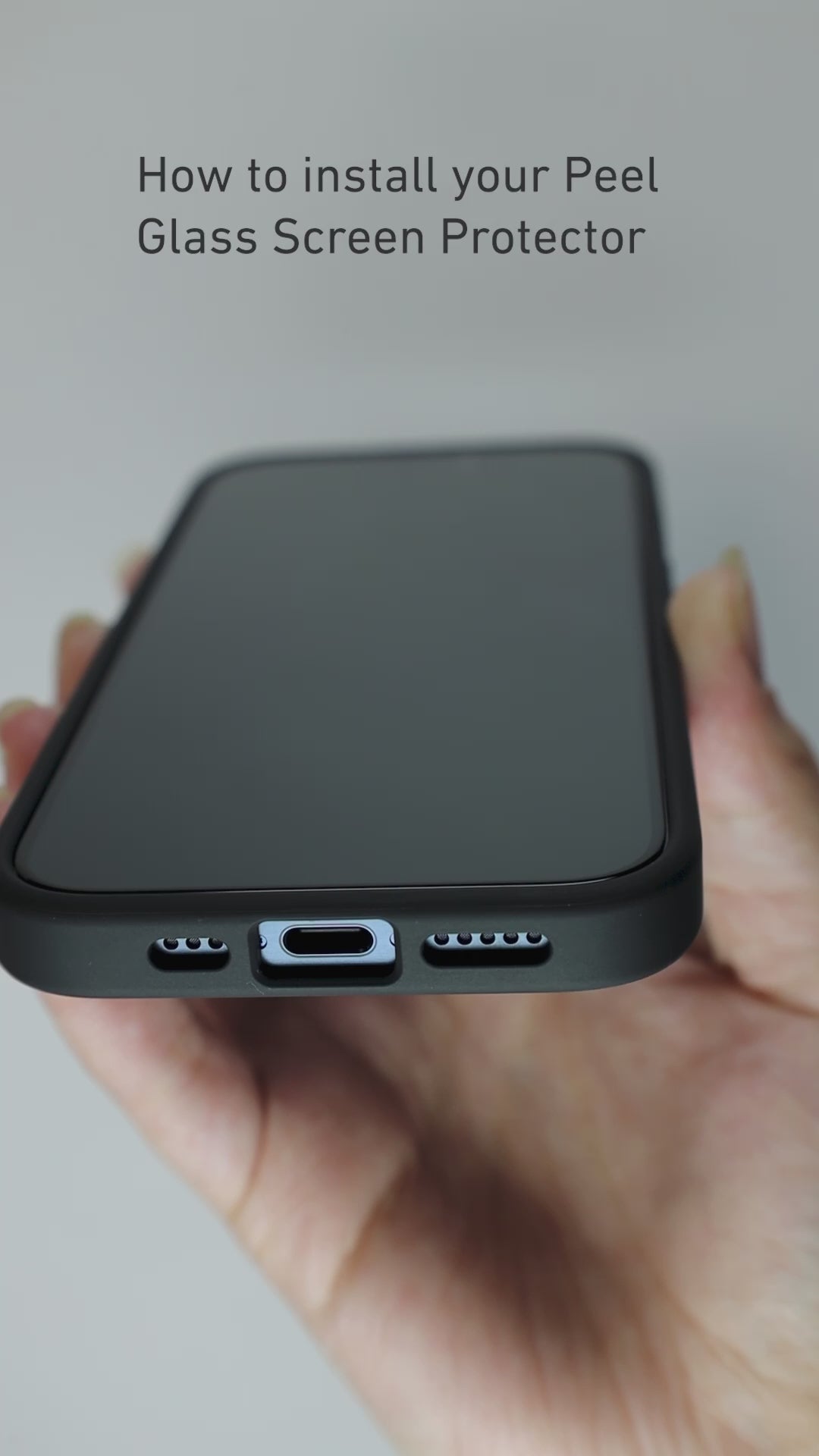 Load video: iPhone 16e Glass Screen Protector