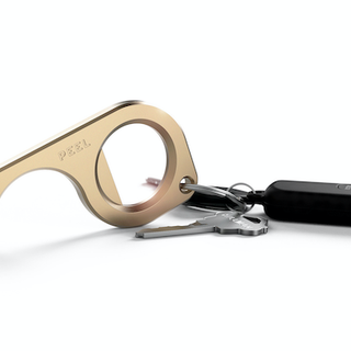 Introducing The Peel Brass Keychain Touch Tool – Open Doors & Press Buttons Without Touching Them