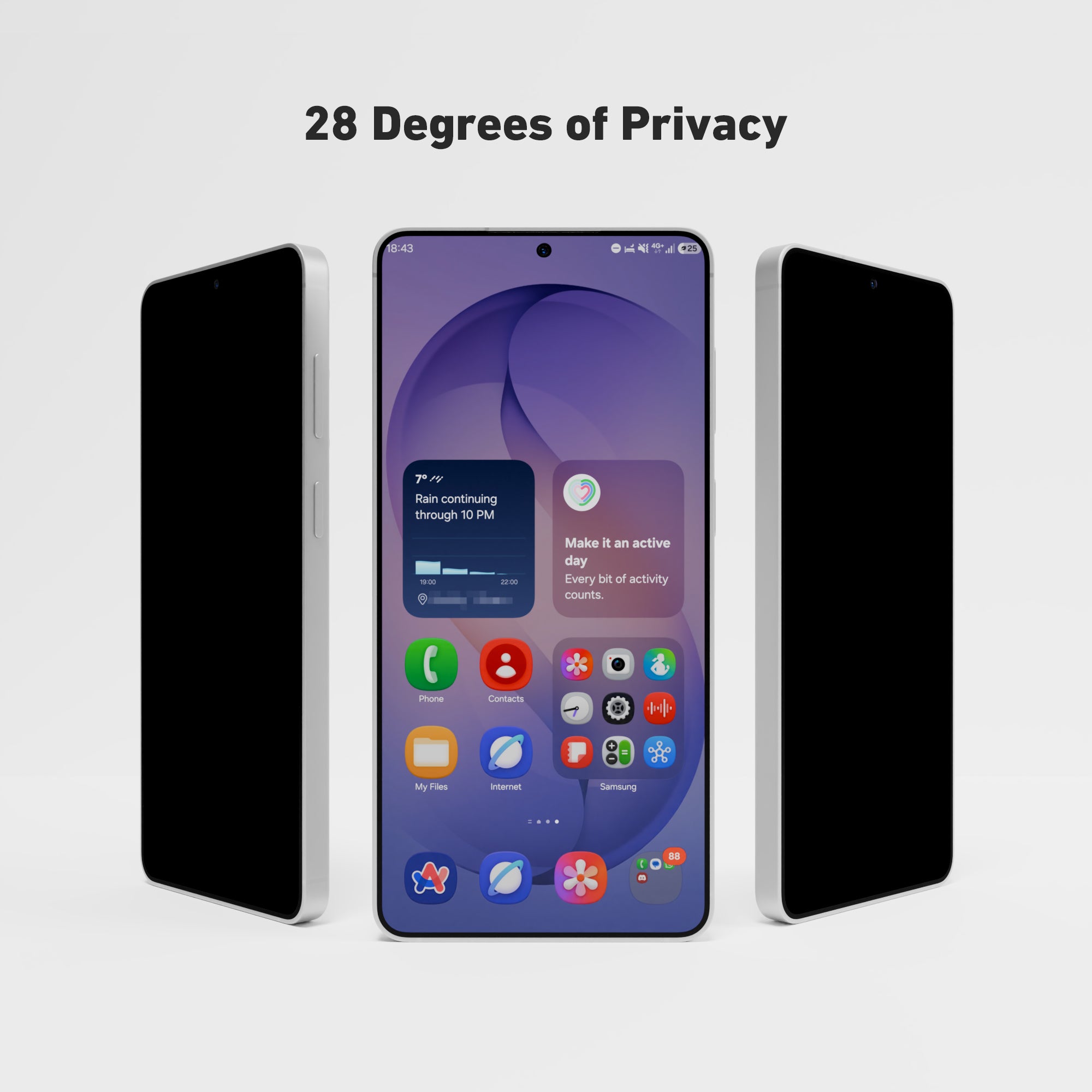 Samsung Galaxy S26 Plus Privacy Glass Screen Protector